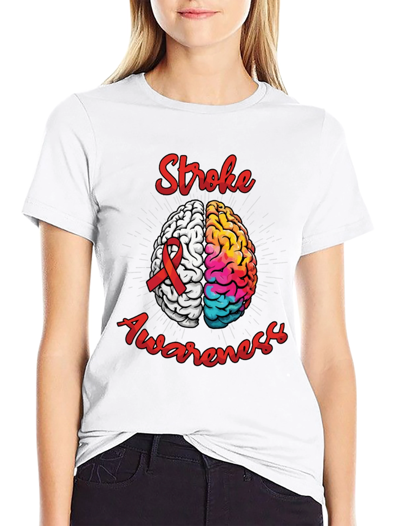 Stroke Awareness Brain T-Shirt