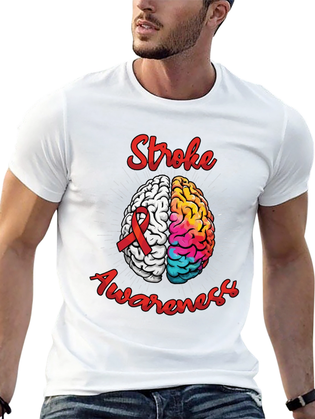 Stroke Awareness Brain T-Shirt