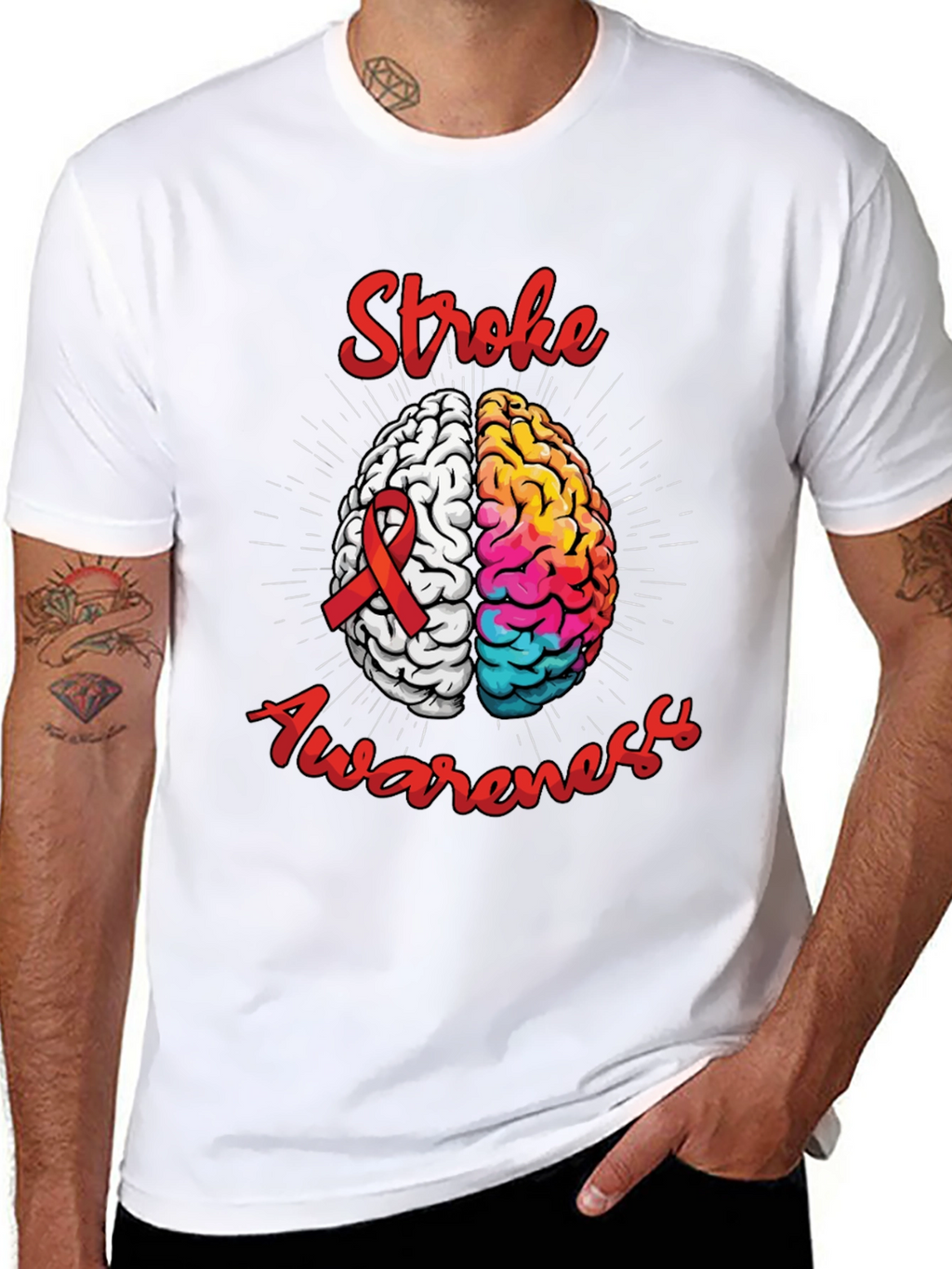 Stroke Awareness Brain T-Shirt