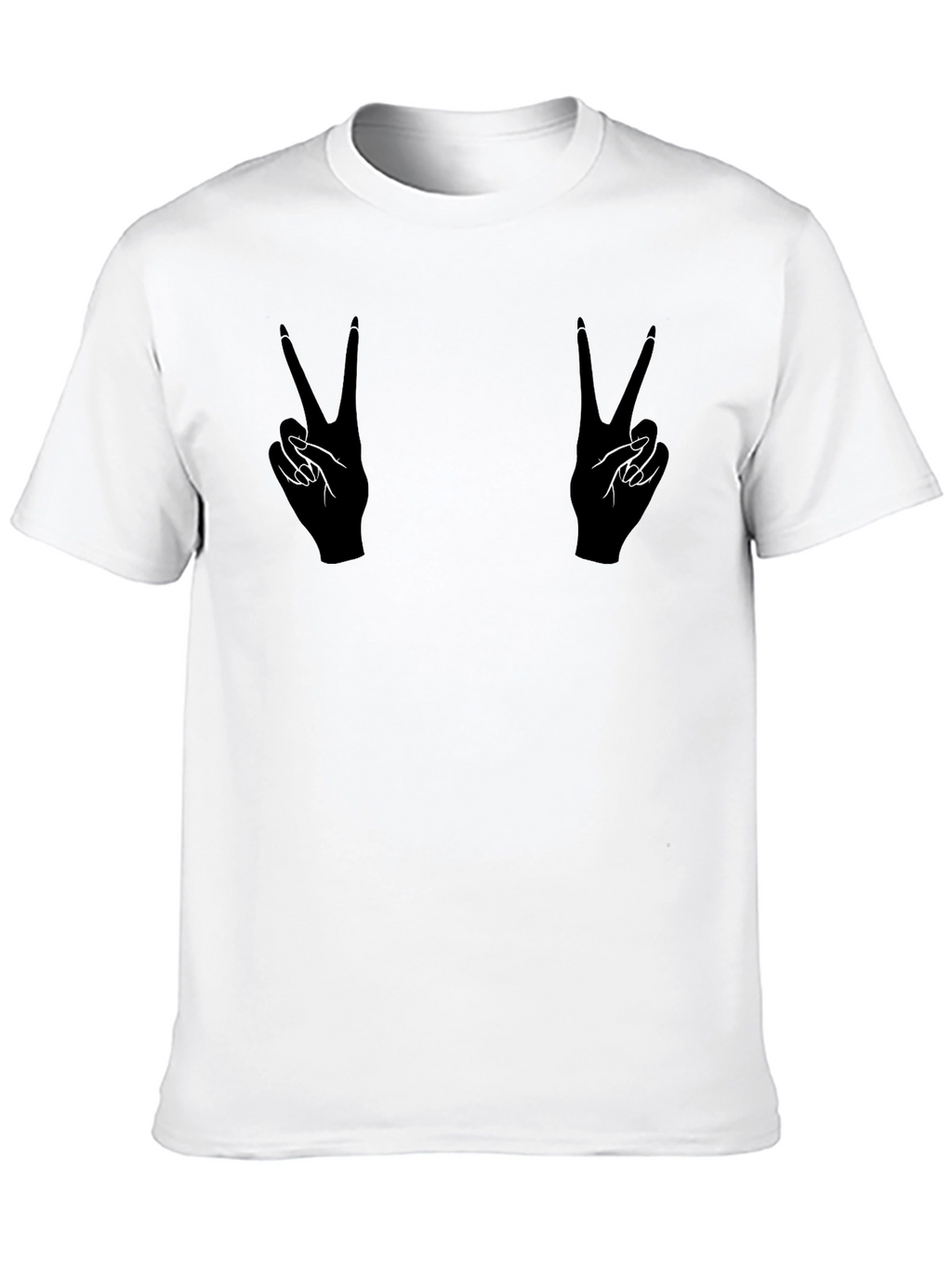 Peace Sign Hands Graphic T-Shirt