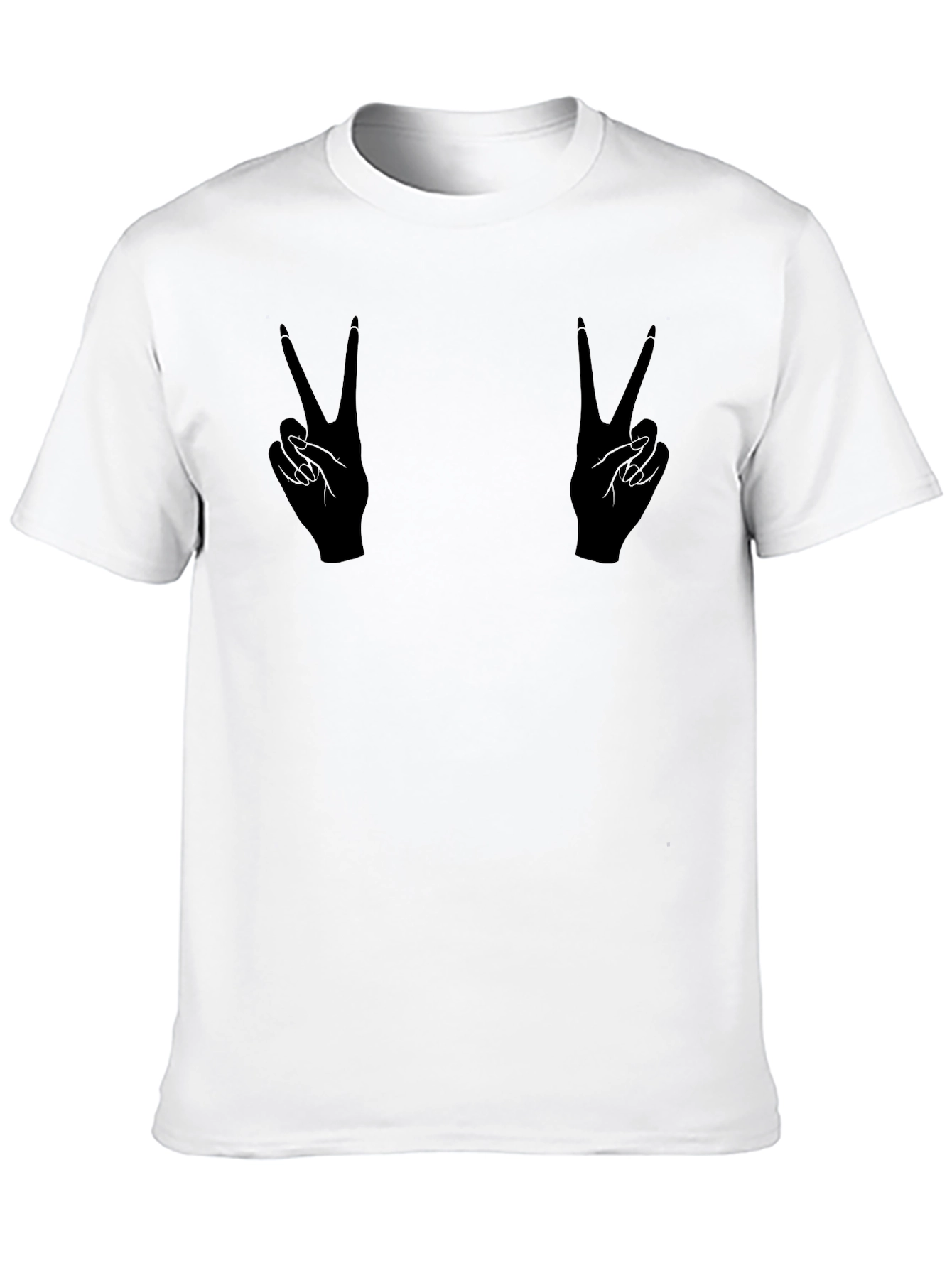 Peace Sign Hands Graphic T-Shirt