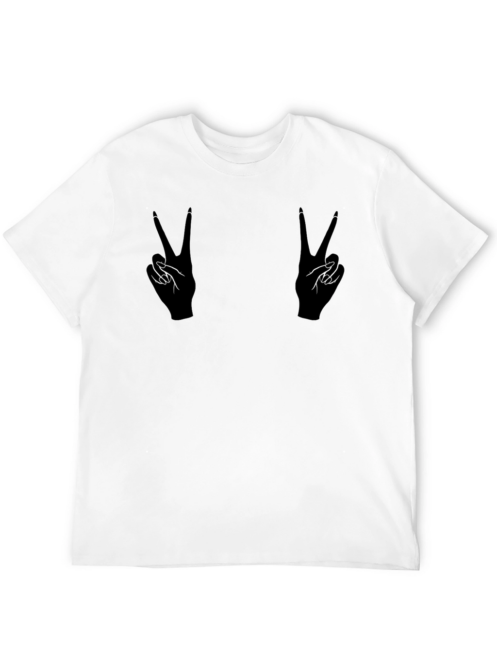 Peace Sign Hands Graphic T-Shirt