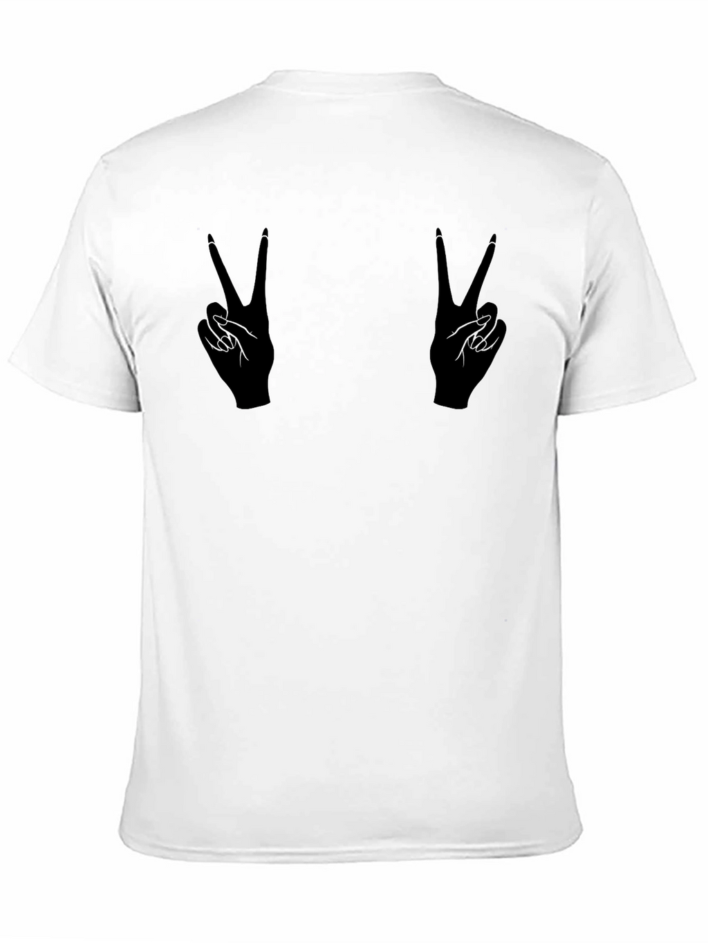 Peace Sign Hands Graphic T-Shirt