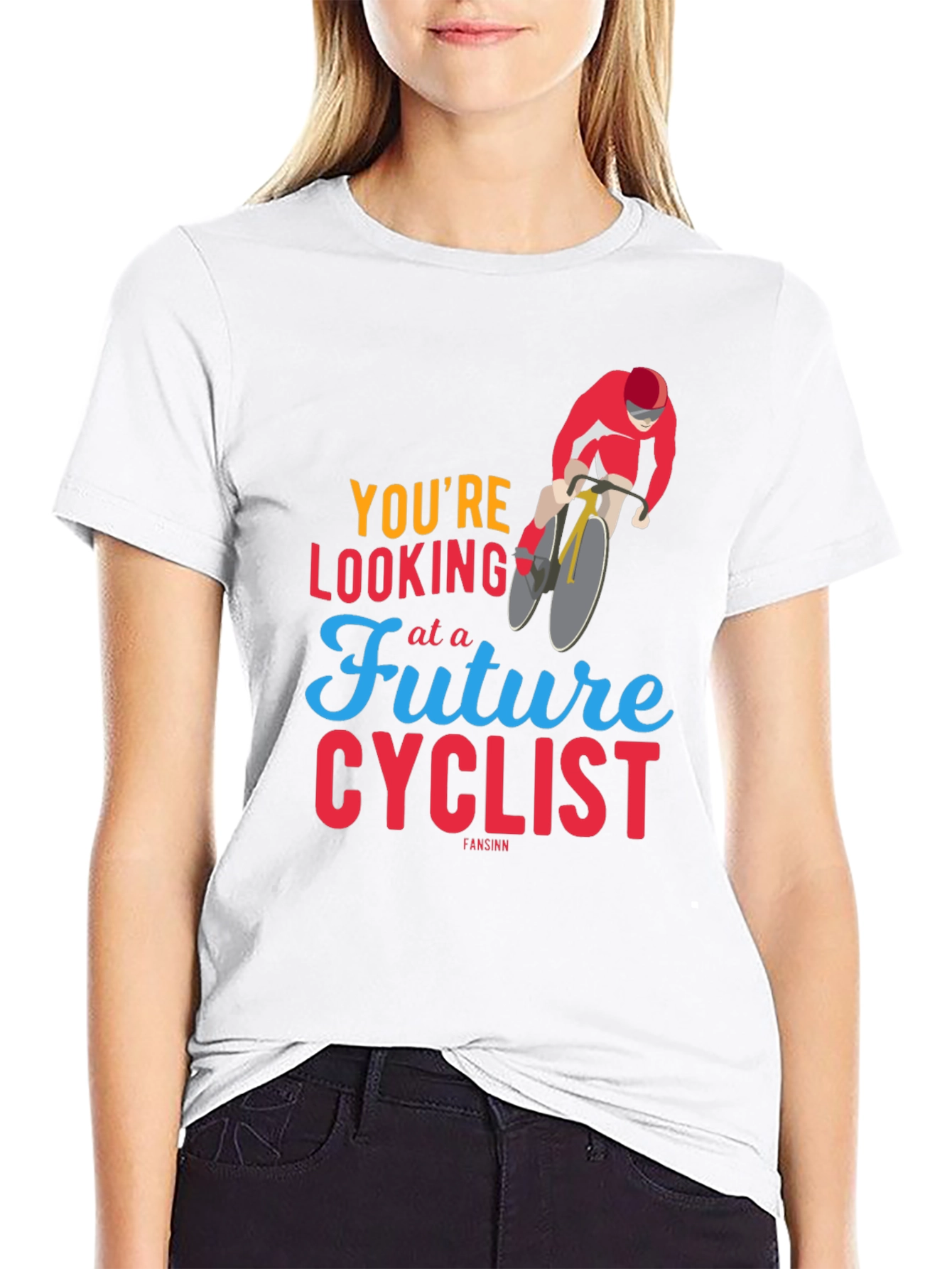 Future Cyclist Graphic Tee - Trendy Sports T-Shirt