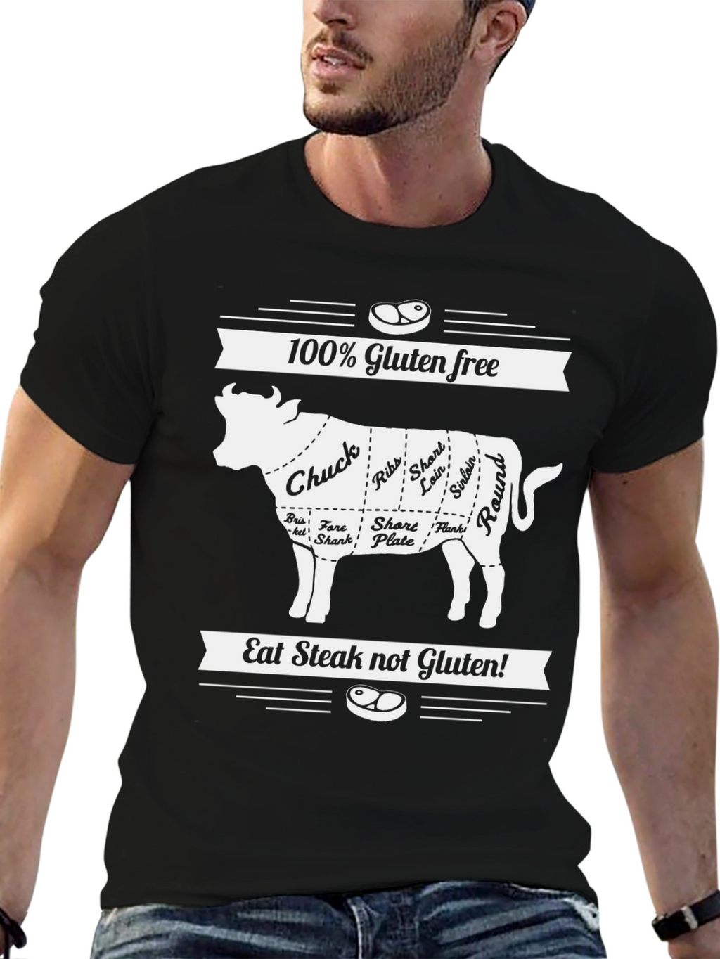 Gluten Free Steak Lover T-Shirt