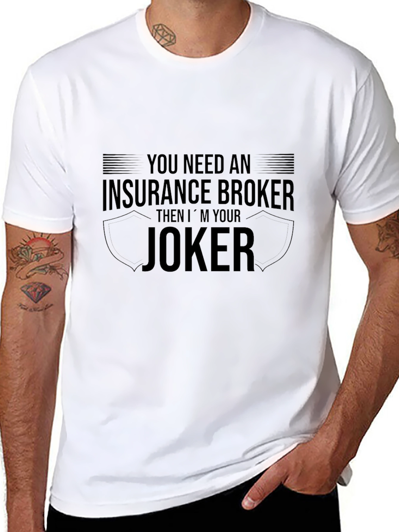 Insurance Broker Joker T-Shirt Funny Job Tee