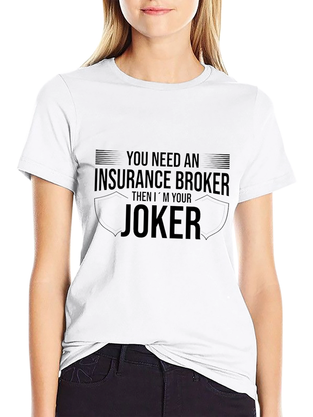 Insurance Broker Joker T-Shirt Funny Job Tee