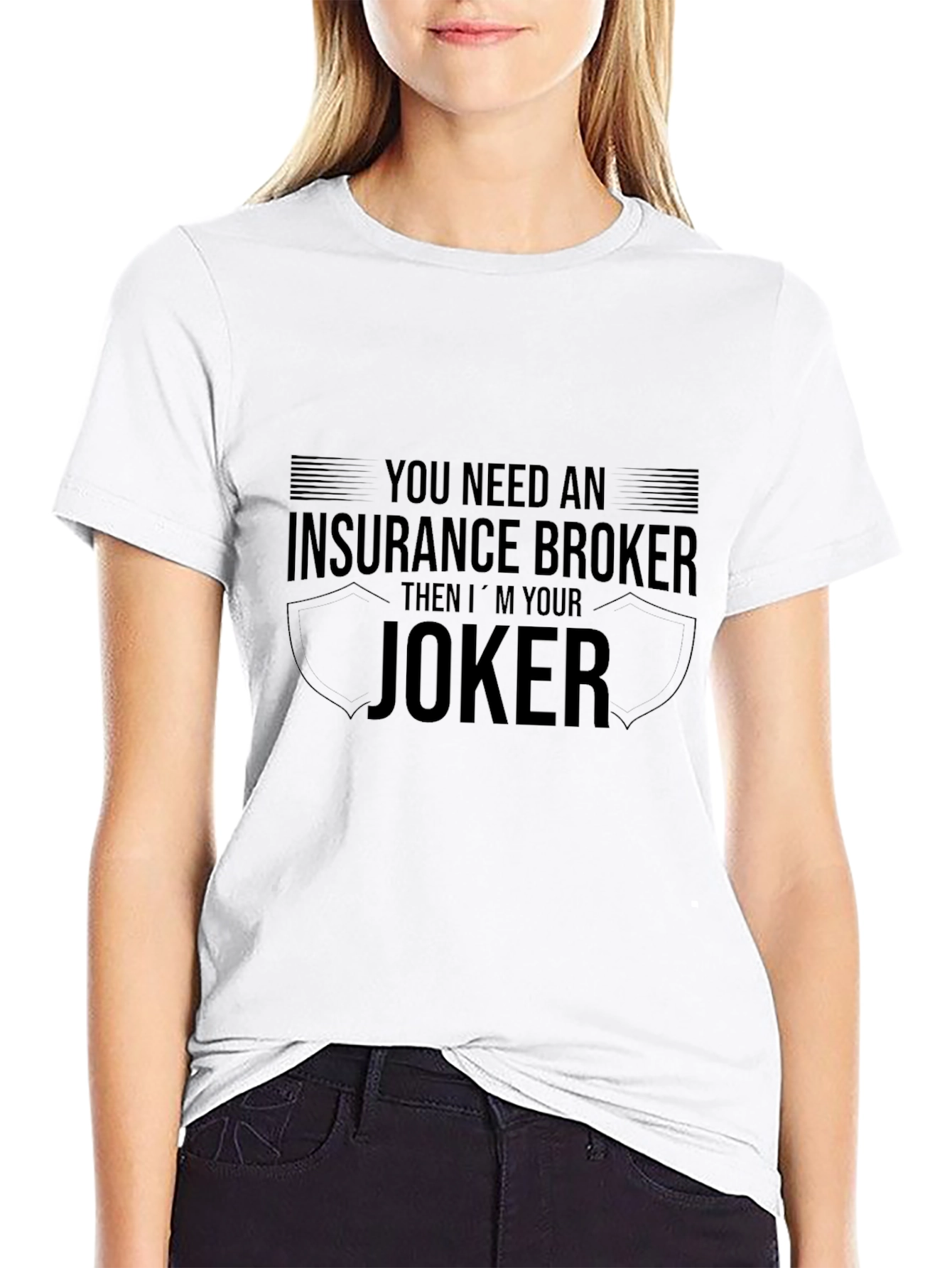 Insurance Broker Joker T-Shirt Funny Job Tee