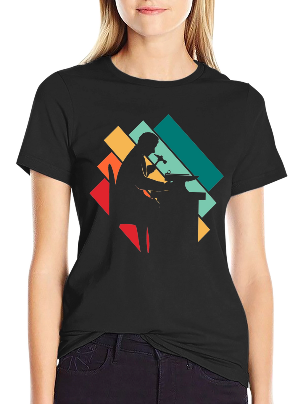 Blacksmith Silhouette Graphic Tee - Retro Style