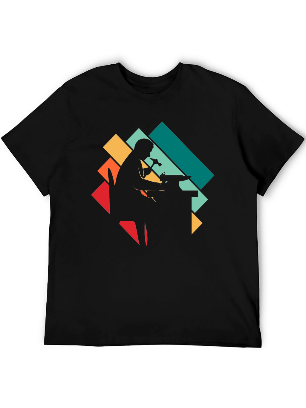 Blacksmith Silhouette Graphic Tee - Retro Style