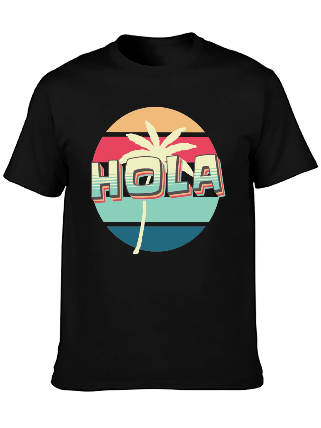 Retro Hola Palm Tree Graphic Tee