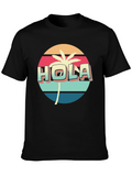Retro Hola Palm Tree Graphic Tee