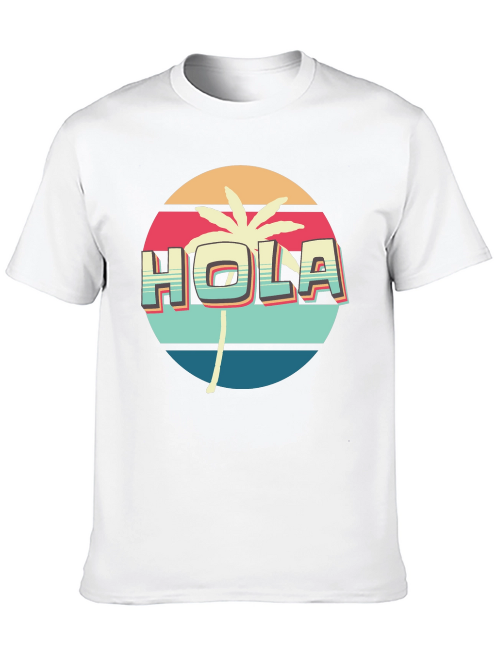 Retro Hola Palm Tree Graphic Tee