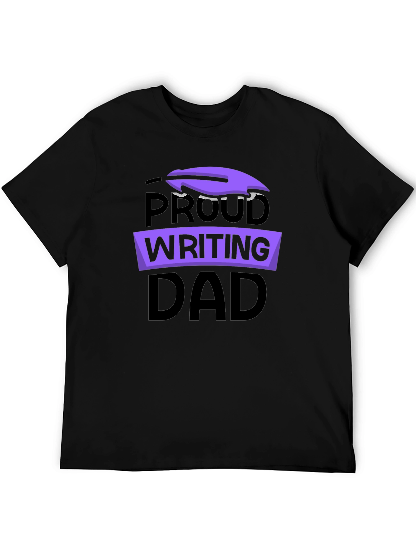 Proud Writing Dad Graphic T-Shirt