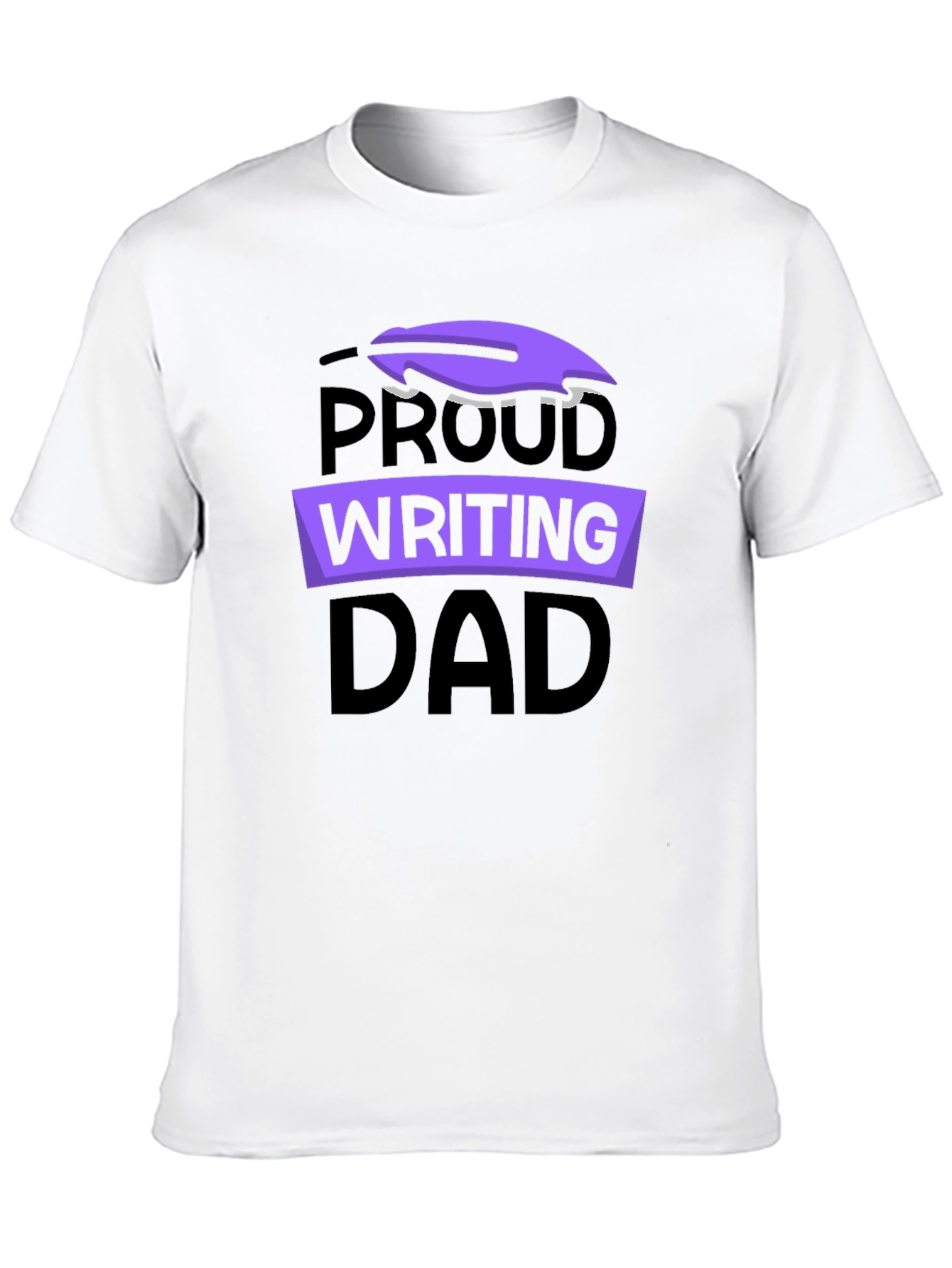 Proud Writing Dad Graphic T-Shirt