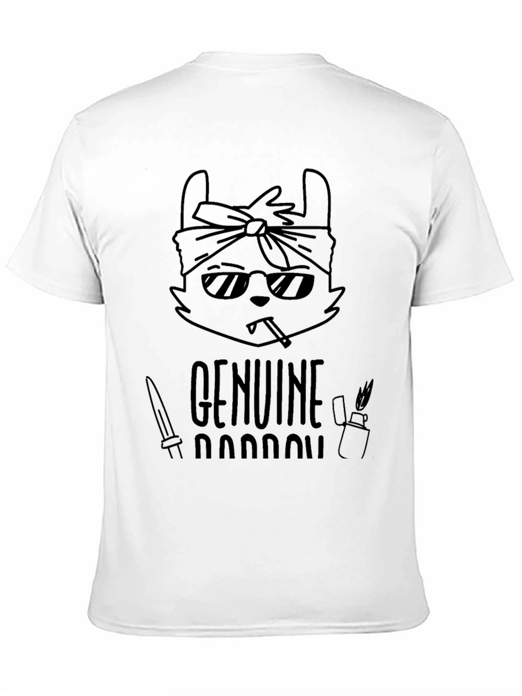 Genuine Hustle T-Shirt - Cool Cat Design