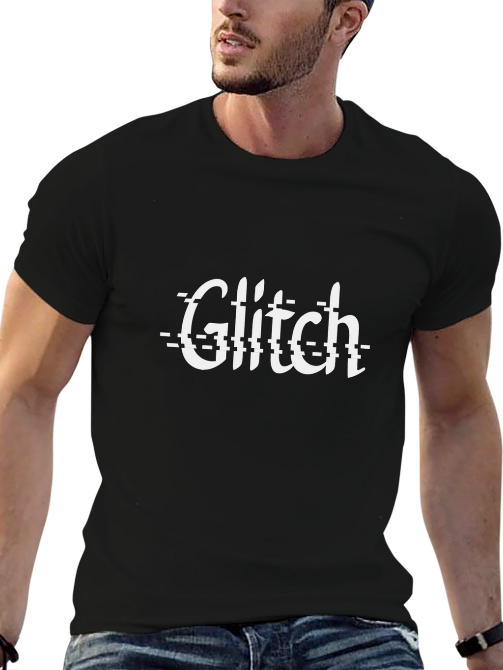 Glitch Graphic Tee - Cool Trendy Style