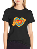 Peace Heart Graphic Tee - Retro Style Shirt