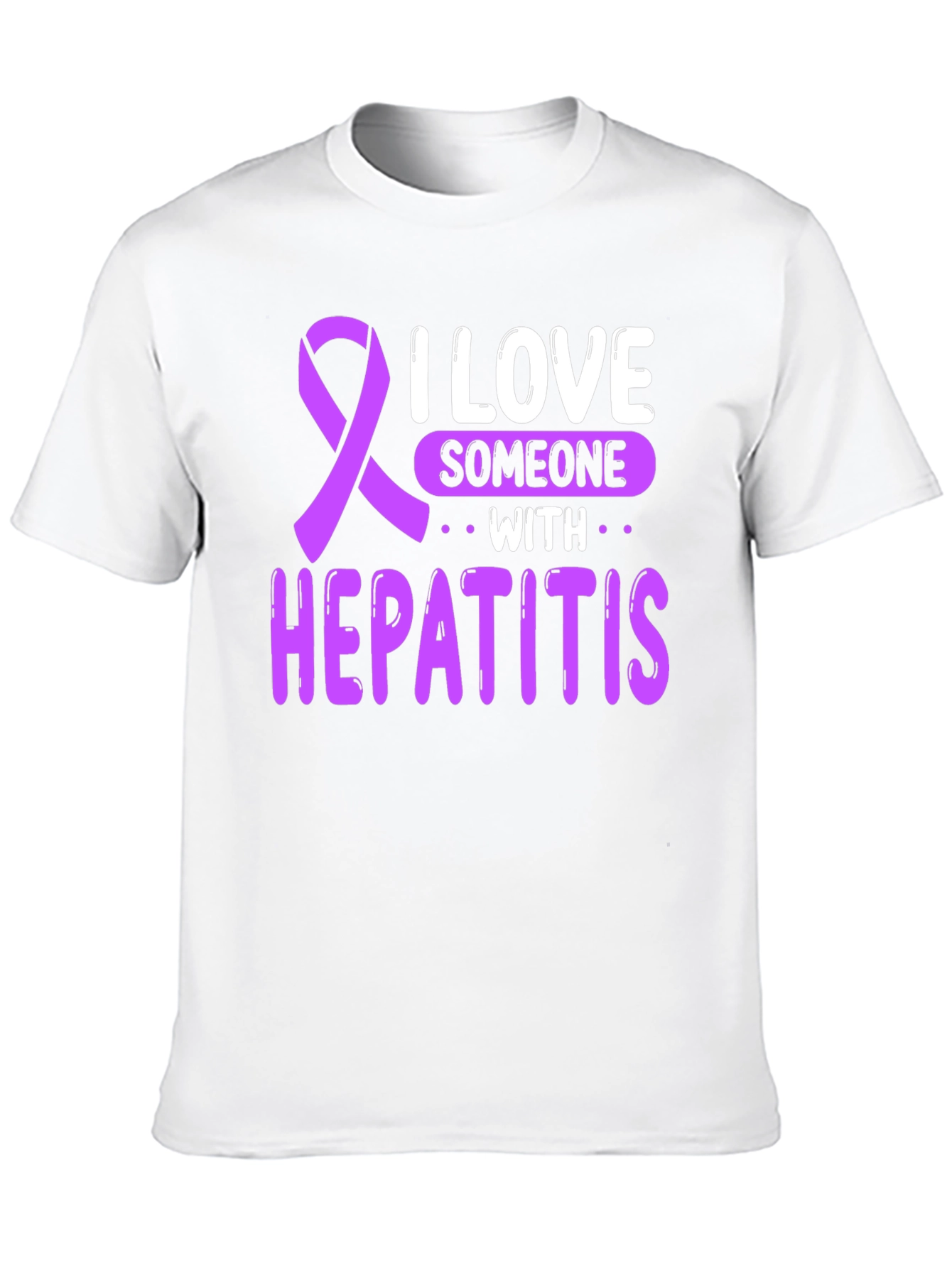 I Love Someone With Hepatitis Awareness T-Shirt