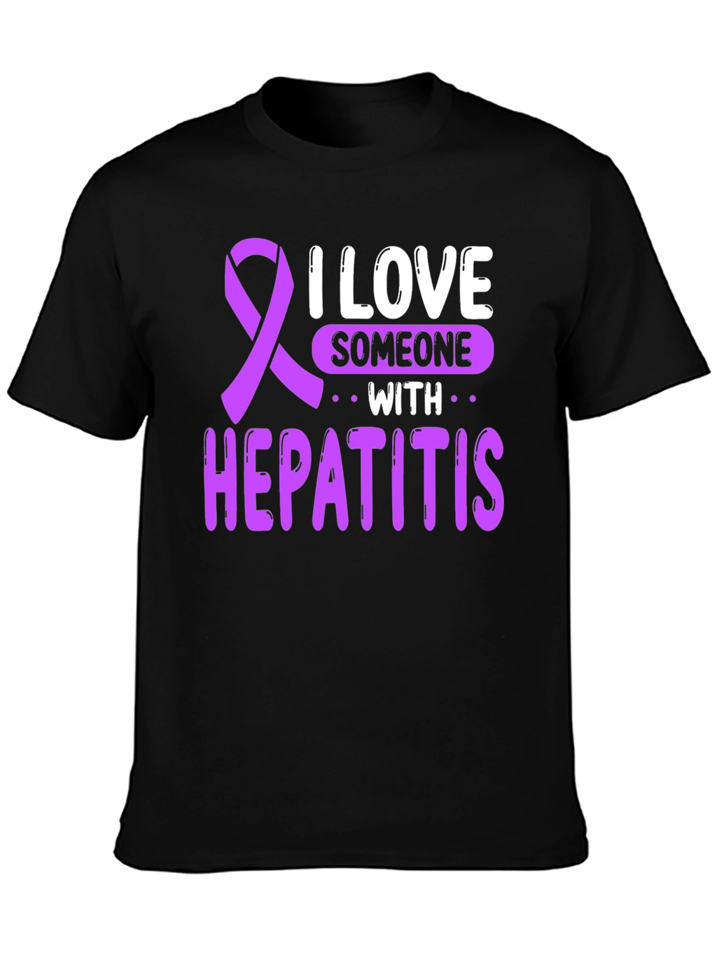 I Love Someone With Hepatitis Awareness T-Shirt