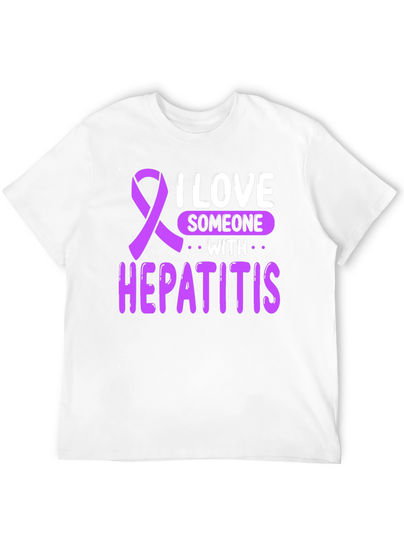 I Love Someone With Hepatitis Awareness T-Shirt
