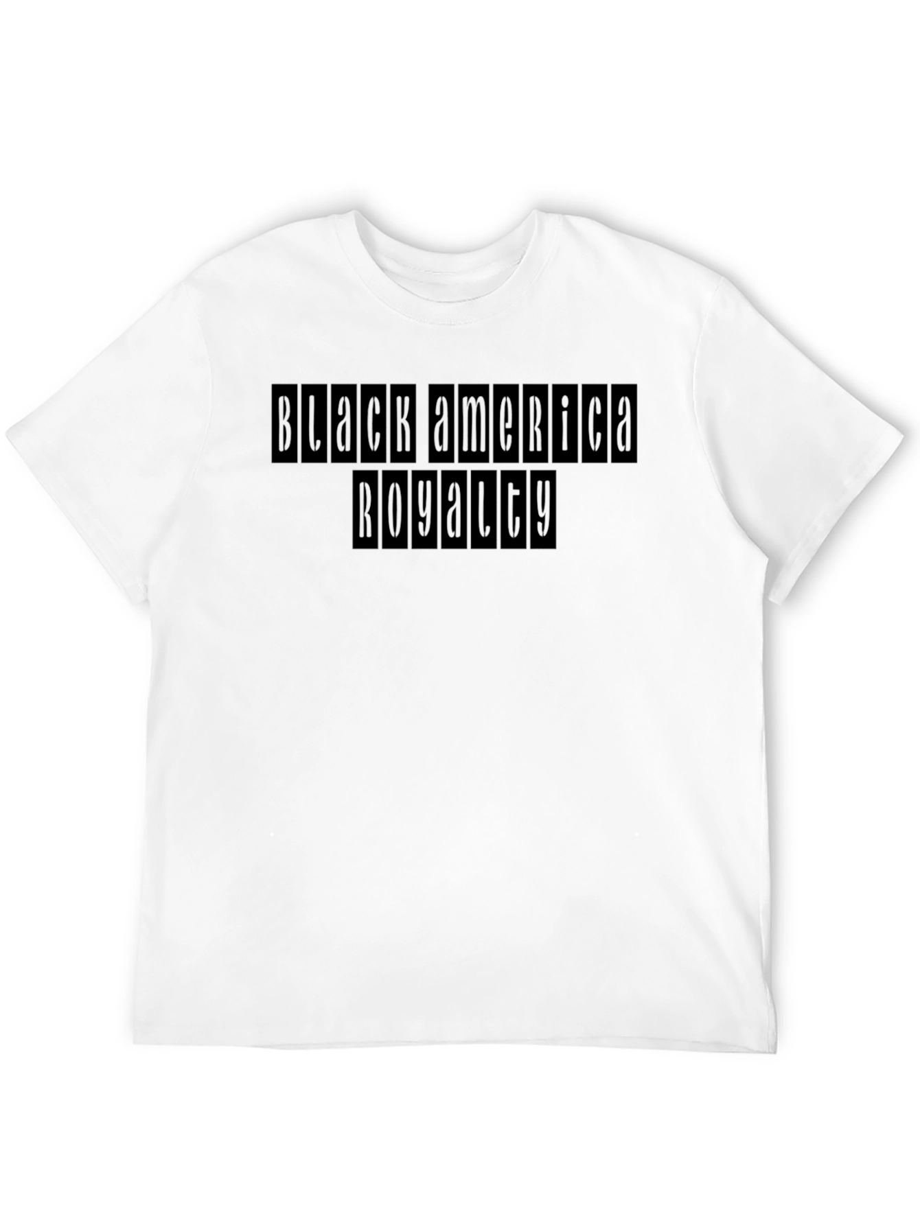 Black America Royalty Graphic Tee - Mens Black T-Shirt