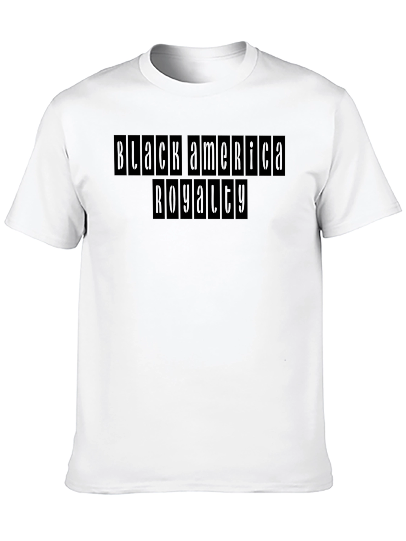 Black America Royalty Graphic Tee - Mens Black T-Shirt