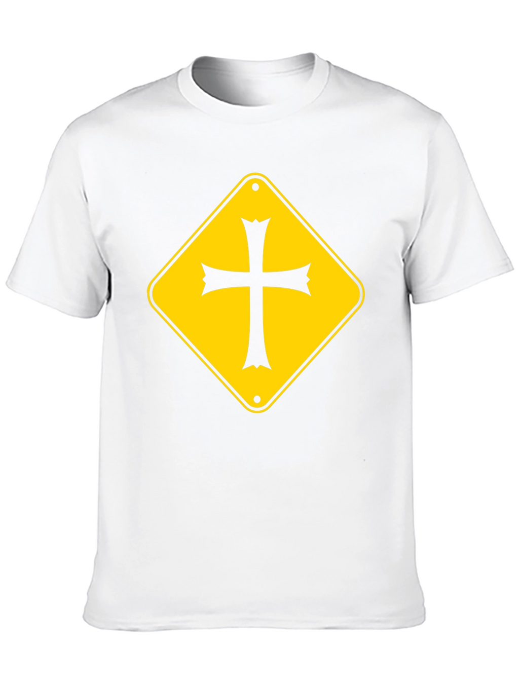 Cross Road Sign Graphic Tee - Black