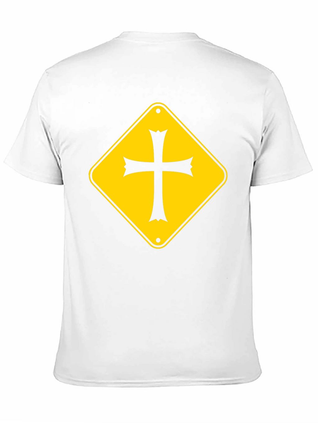 Cross Road Sign Graphic Tee - Black