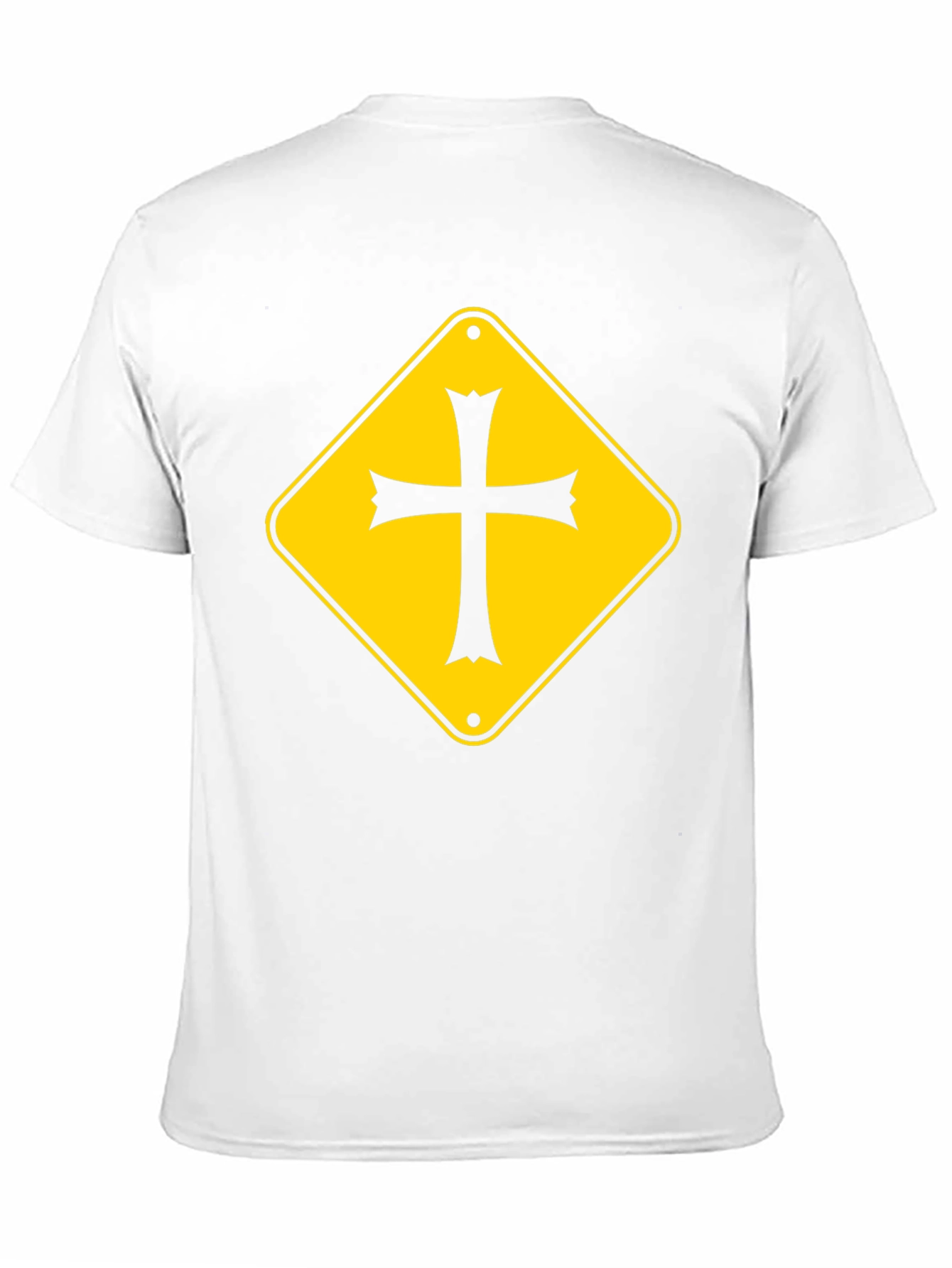 Cross Road Sign Graphic Tee - Black