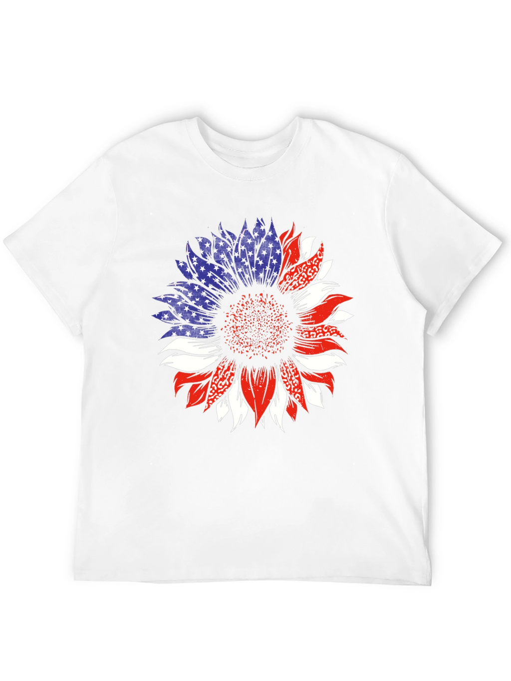 Patriotic Sunflower Graphic T-Shirt