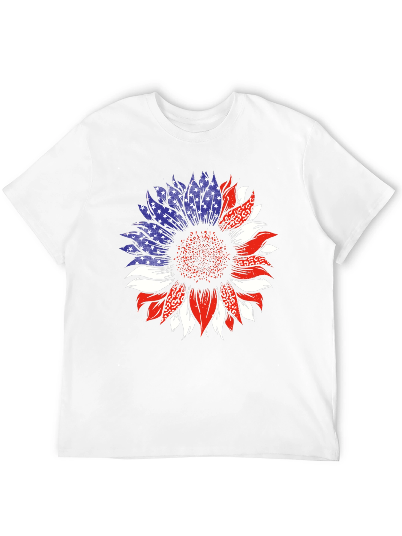 Patriotic Sunflower Graphic T-Shirt
