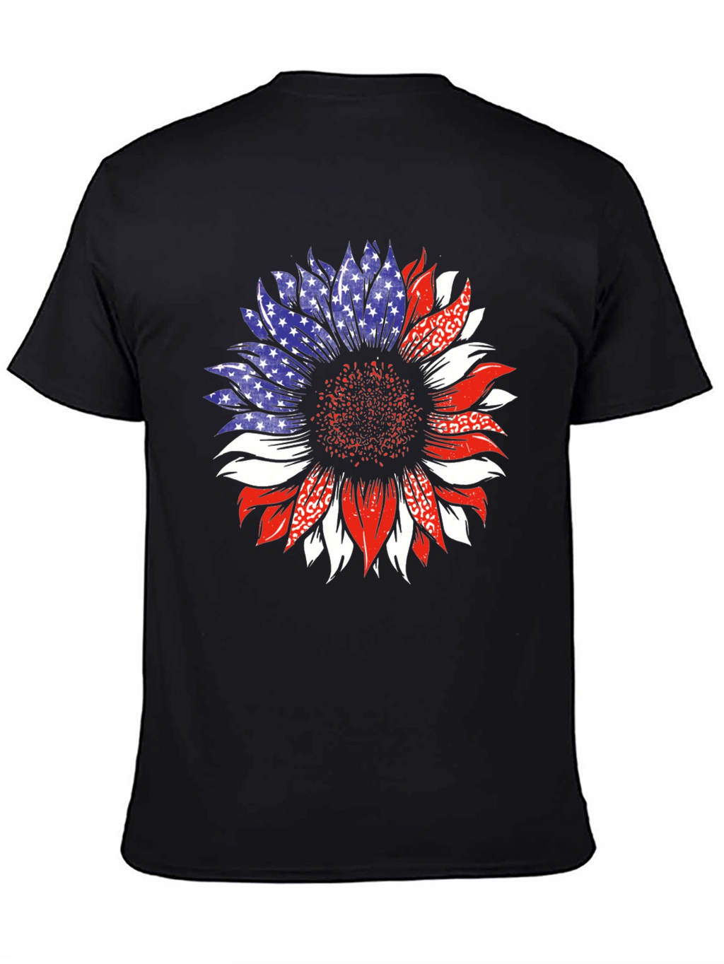 Patriotic Sunflower Graphic T-Shirt