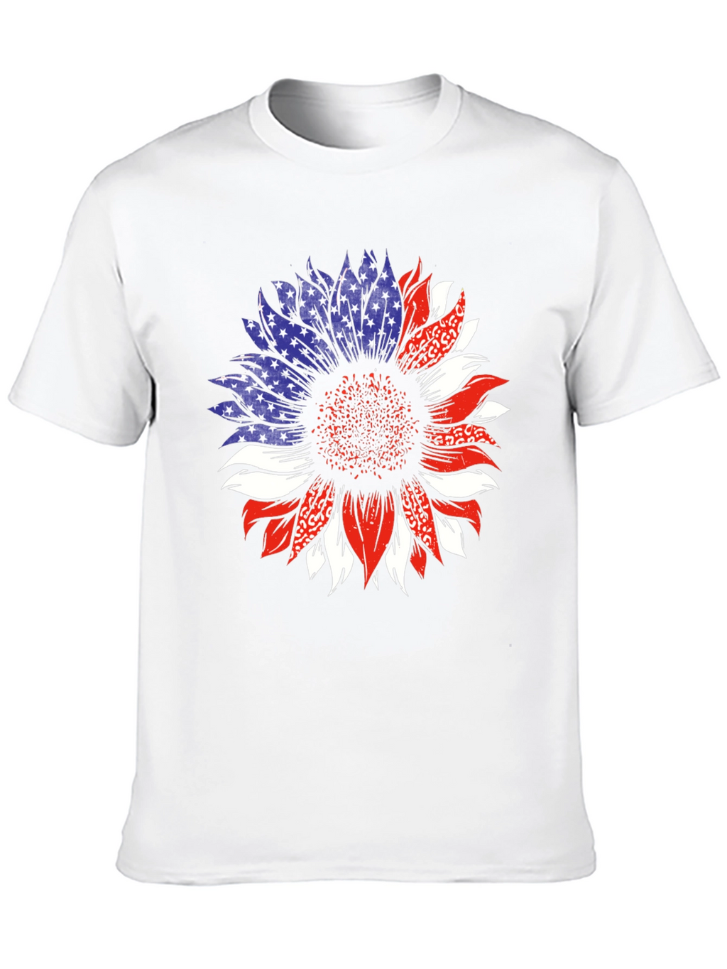 Patriotic Sunflower Graphic T-Shirt