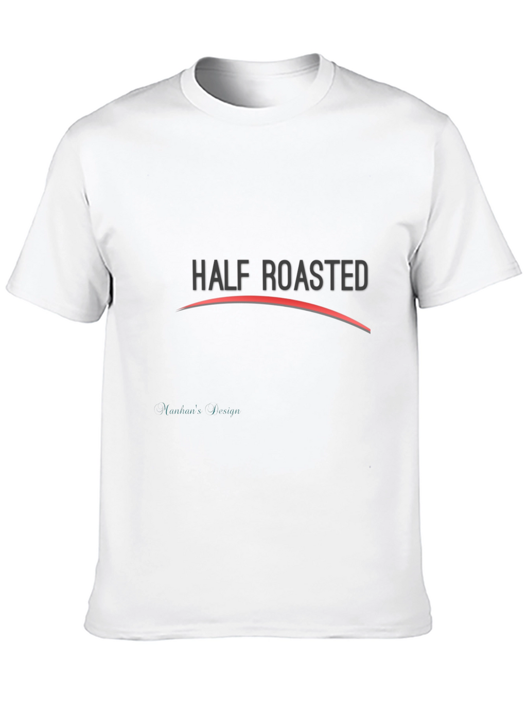 Half Roasted Black Graphic Tee Shirt