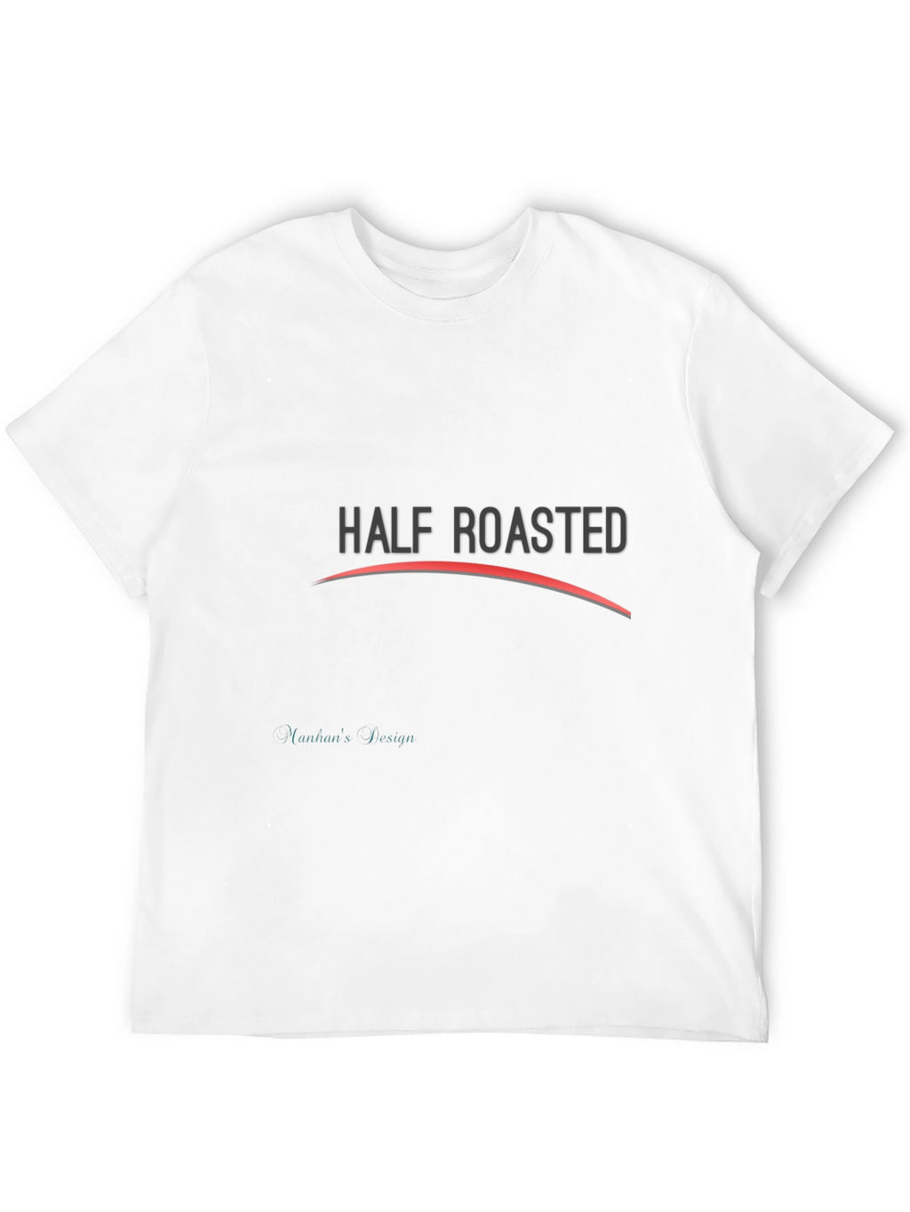 Half Roasted Black Graphic Tee Shirt