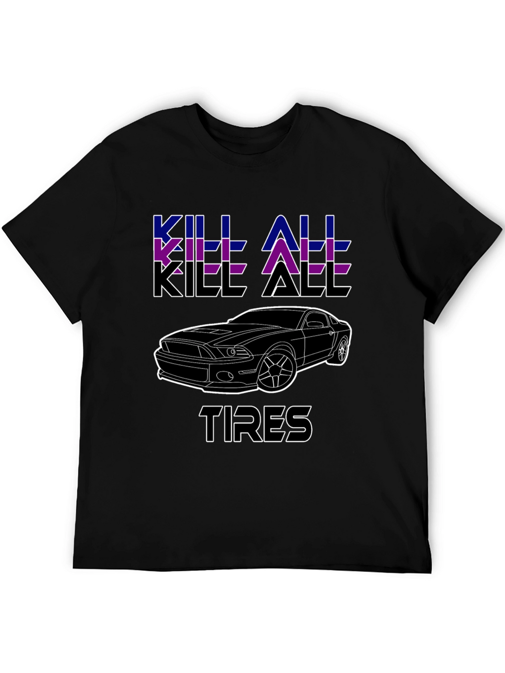 Kill All Tires Black Graphic Tee