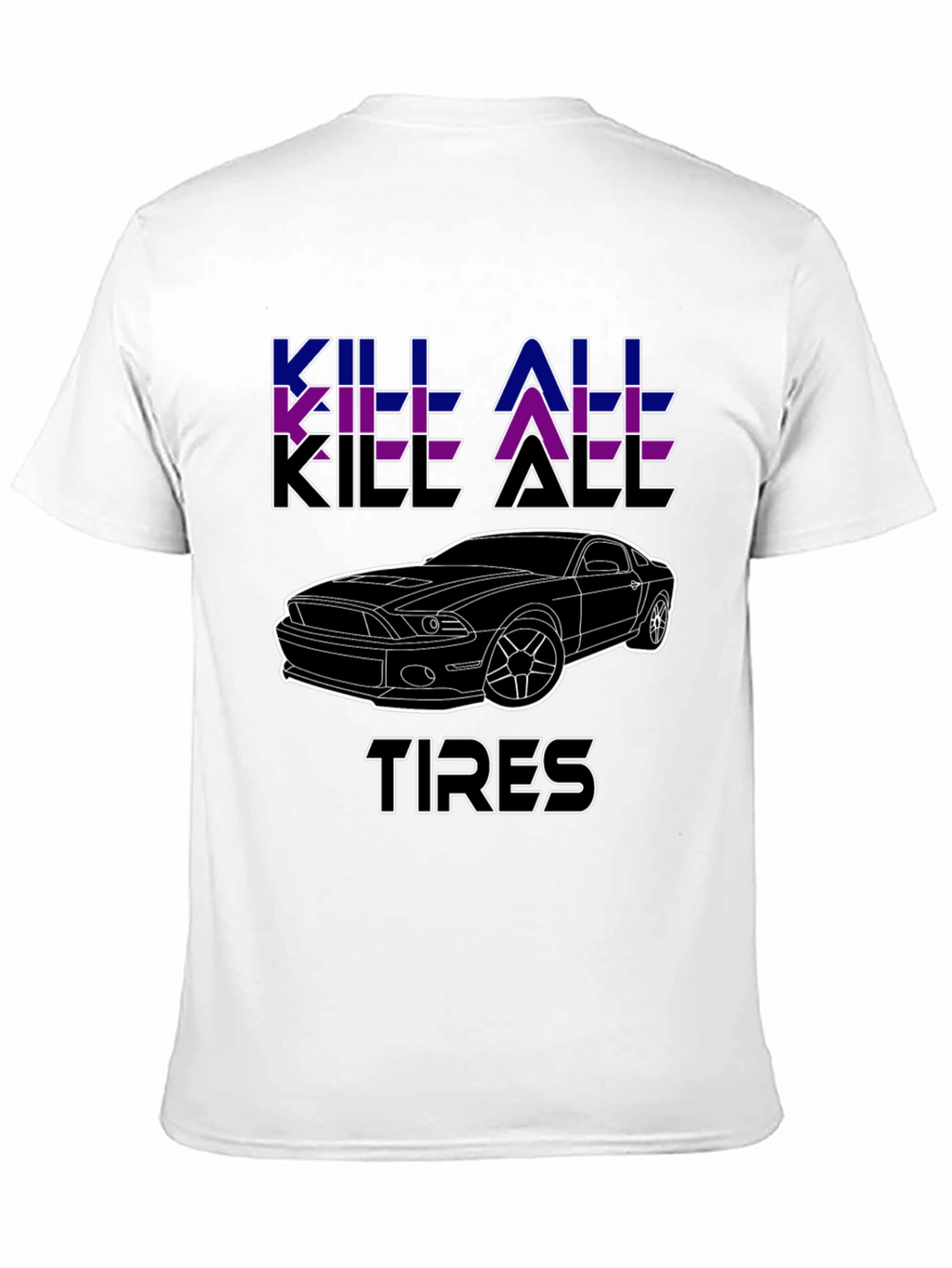Kill All Tires Black Graphic Tee