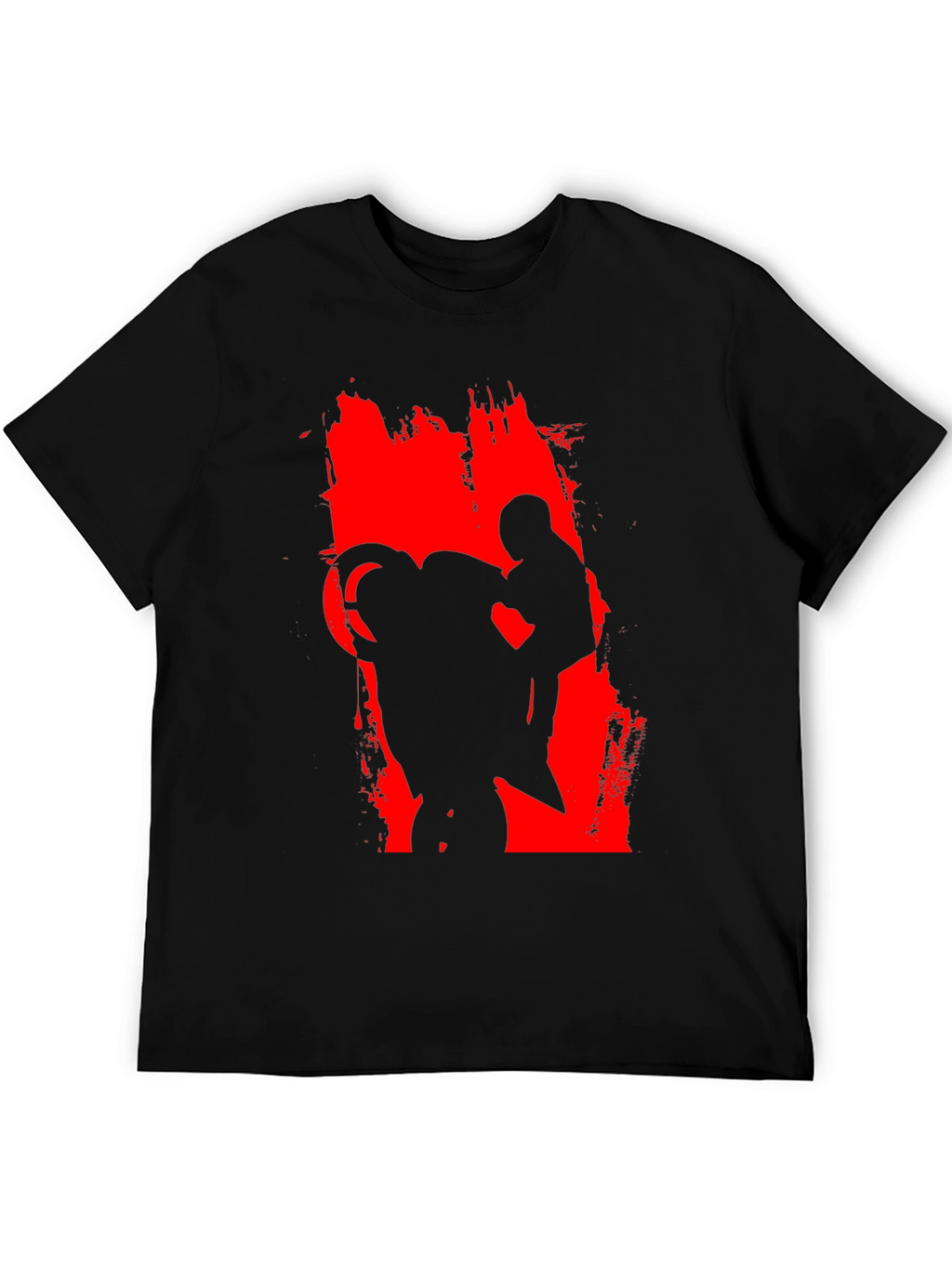 Motorcycle Rider Graphic Black Tee