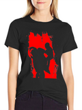 Motorcycle Rider Graphic Black Tee