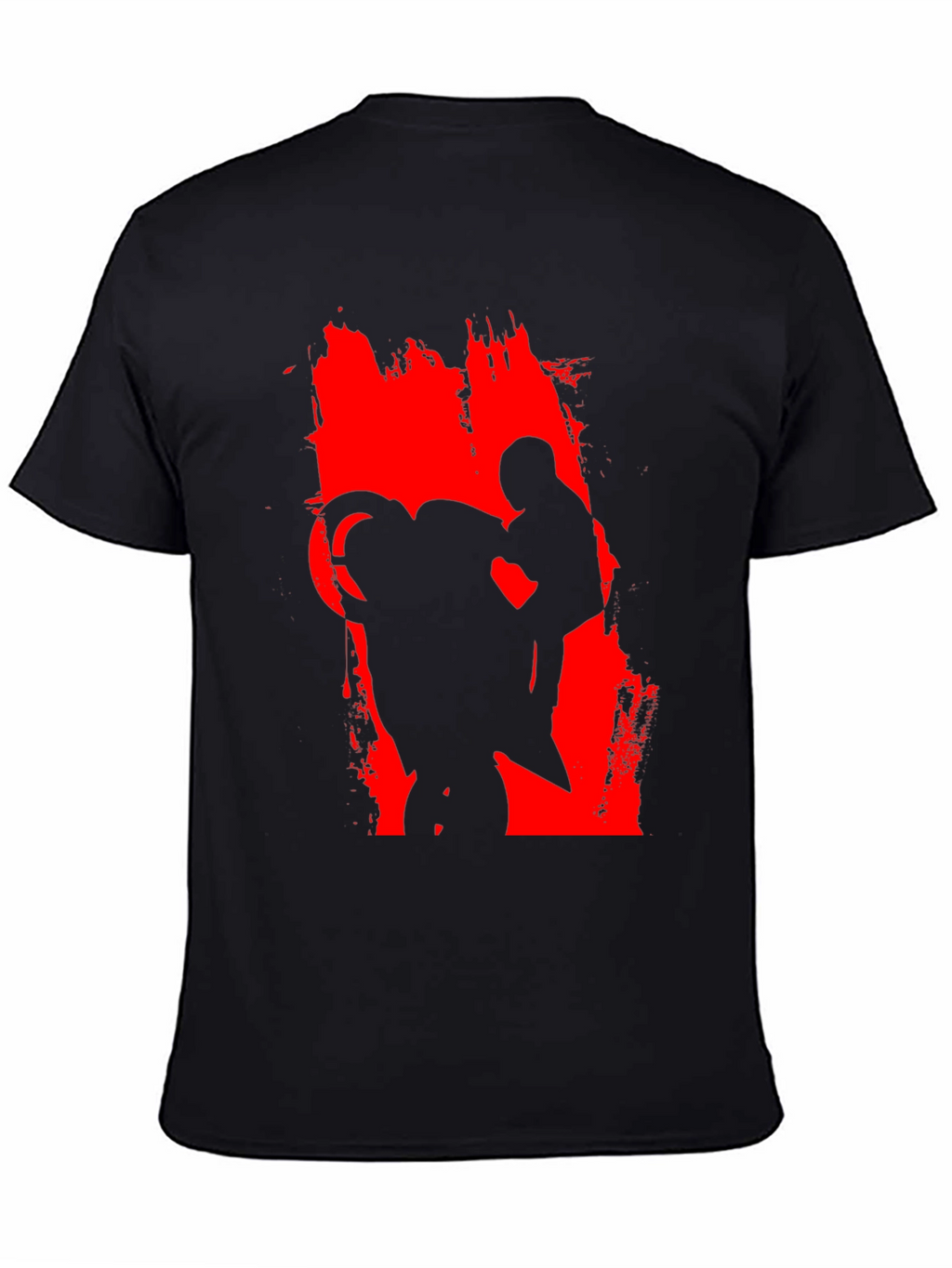 Motorcycle Rider Graphic Black Tee