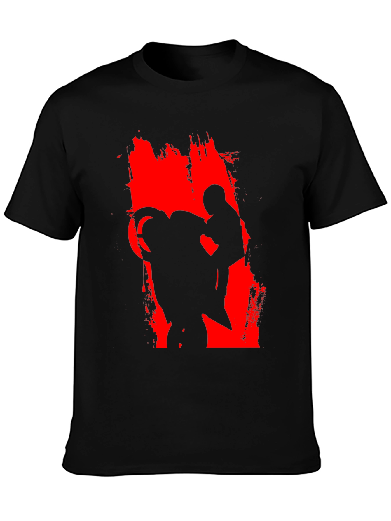 Motorcycle Rider Graphic Black Tee