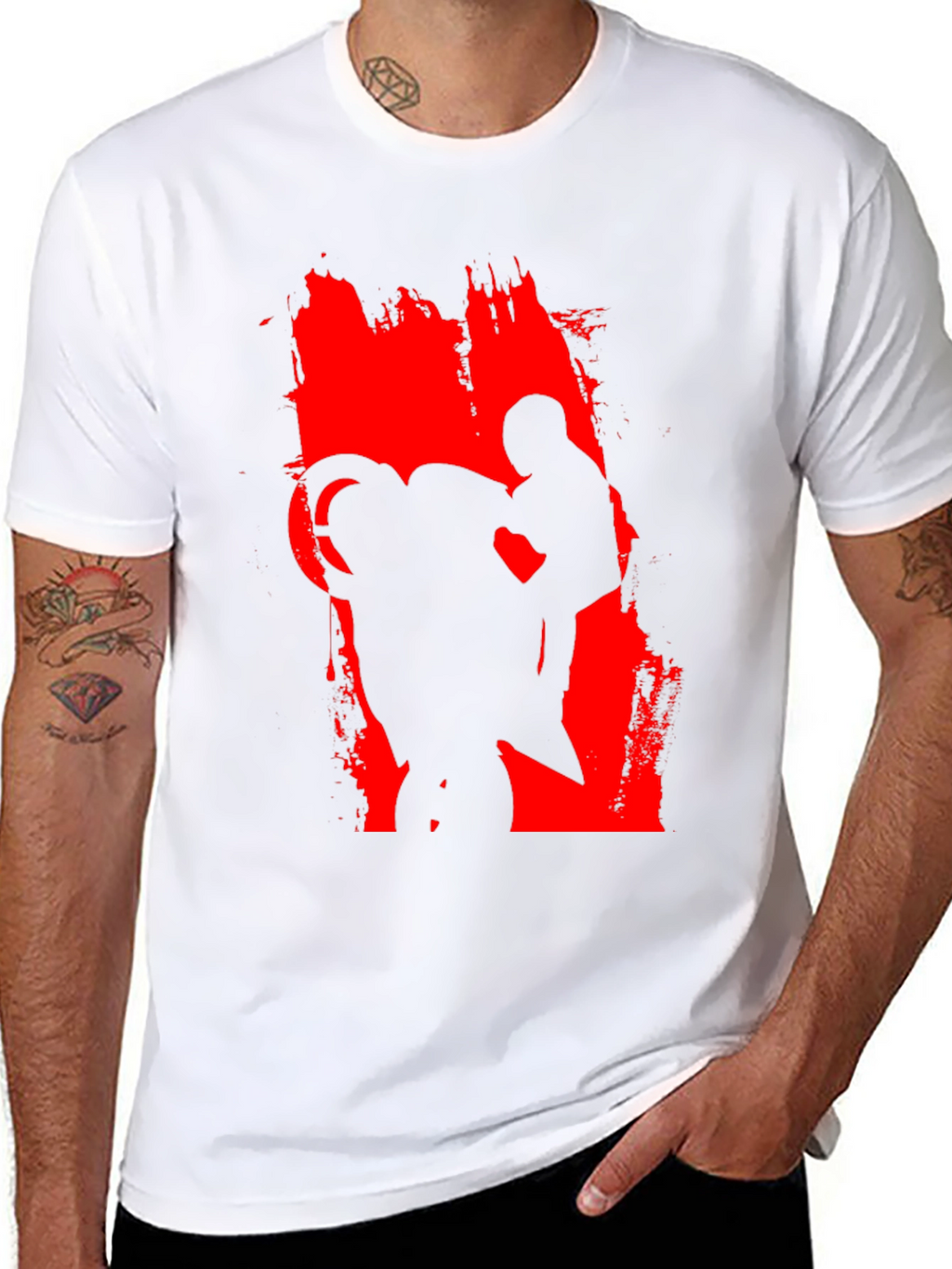 Motorcycle Rider Graphic Black Tee