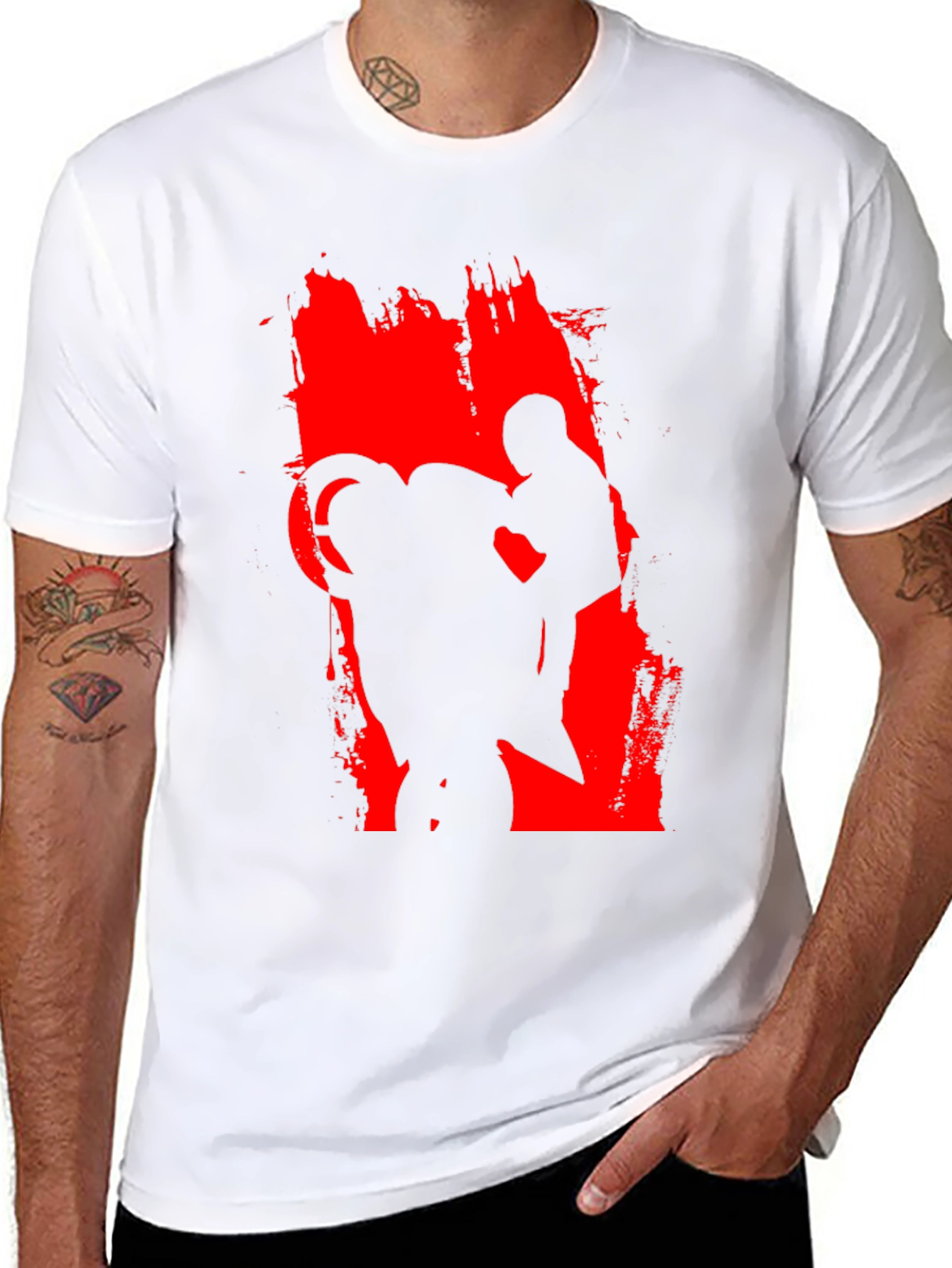 Motorcycle Rider Graphic Black Tee
