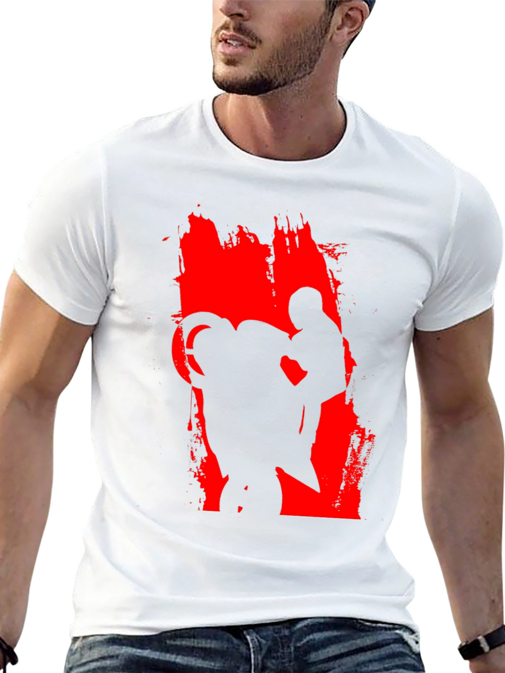 Motorcycle Rider Graphic Black Tee