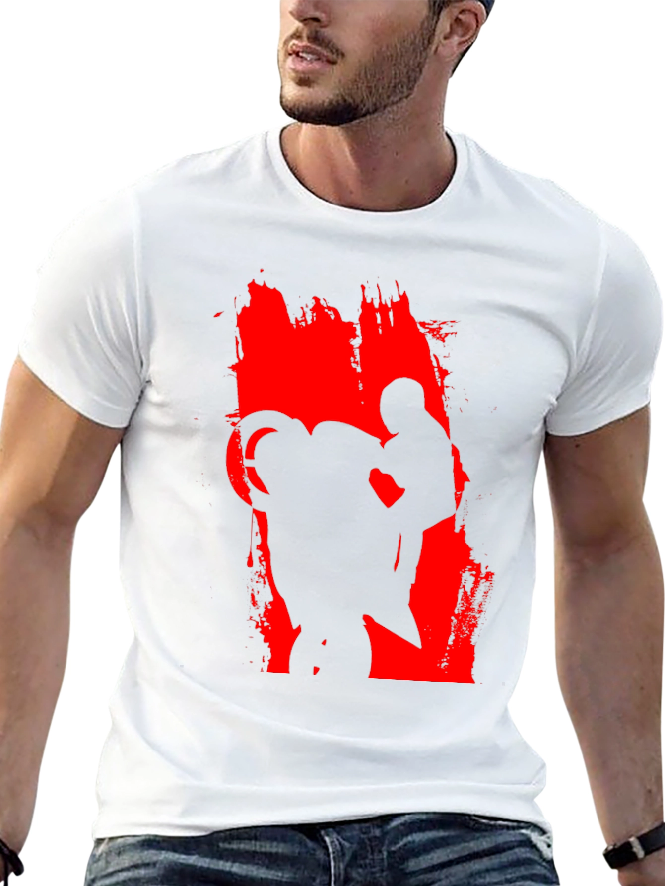 Motorcycle Rider Graphic Black Tee