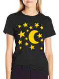 Celestial Dreams T-Shirt: Moon and Stars Graphic Tee