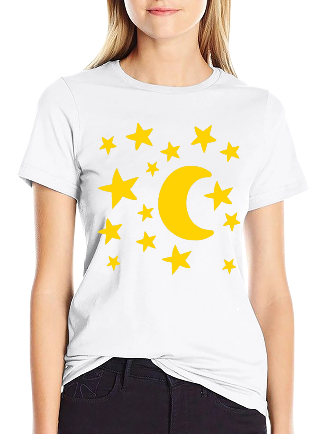 Celestial Dreams T-Shirt: Moon and Stars Graphic Tee