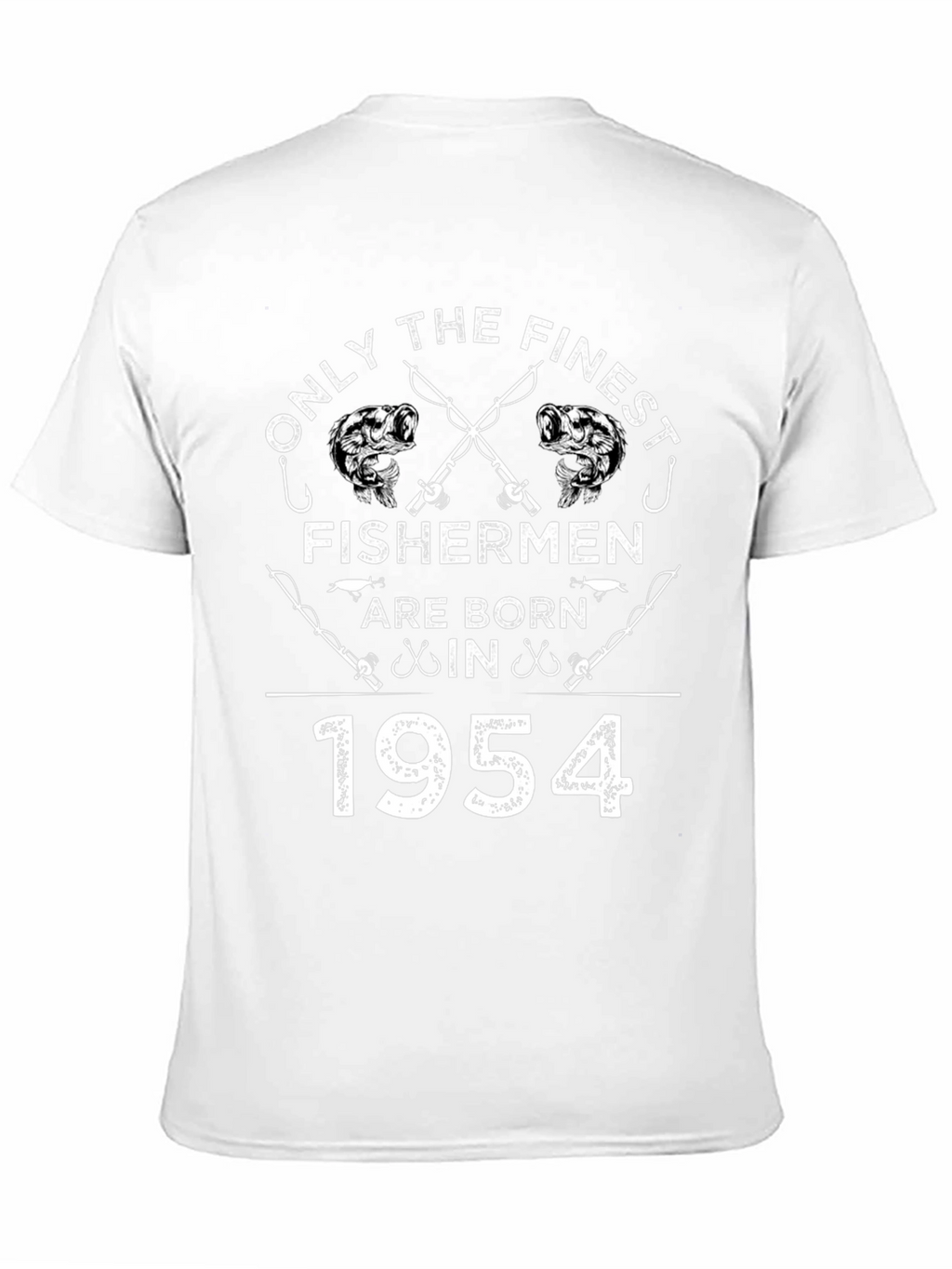 Finest Fishermen Born in 1954 Black T-Shirt