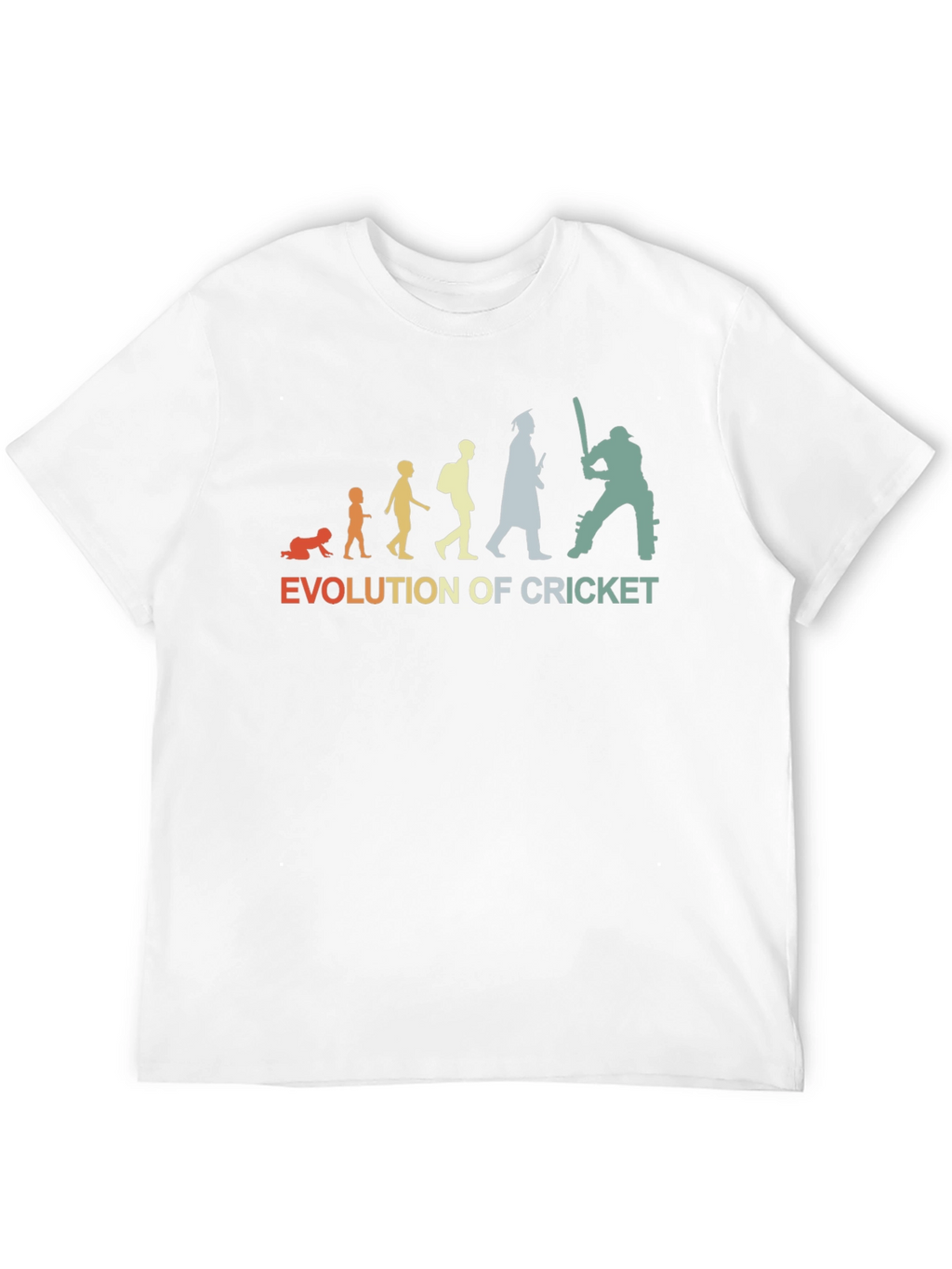Evolution of Cricket T-Shirt Graphic Tee